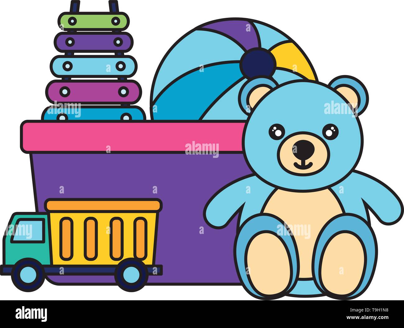 Kids Toys Design Stock Vector Image Art Alamy kids-toys-design-stock-vector-image-art-alamy