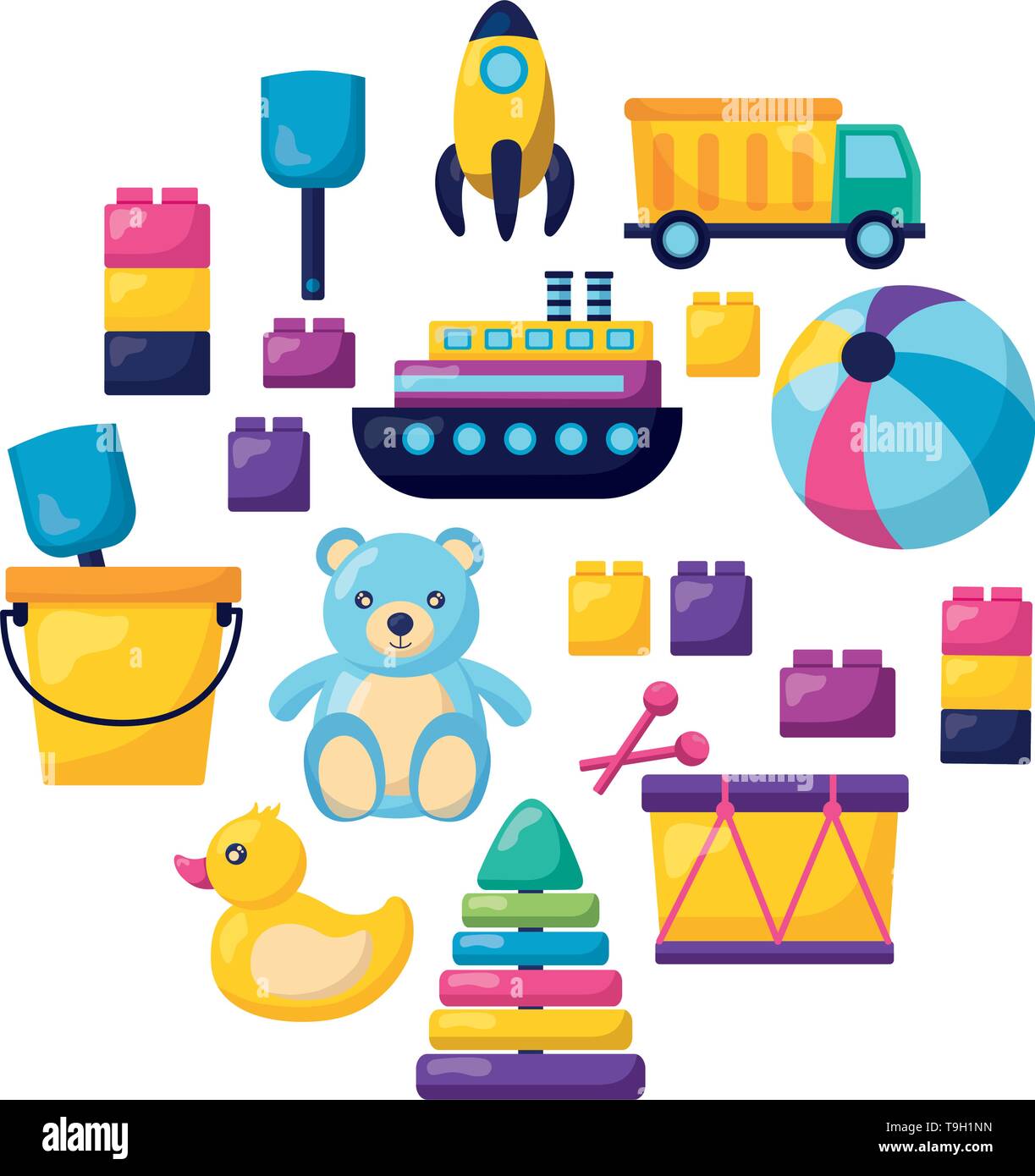 kids toys design Stock Vector Image & Art Alamy