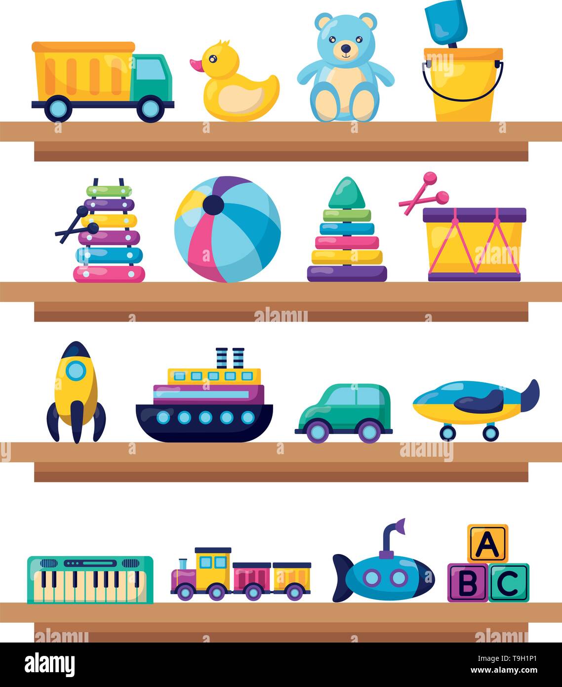 kids toys design Stock Vector Image & Art Alamy