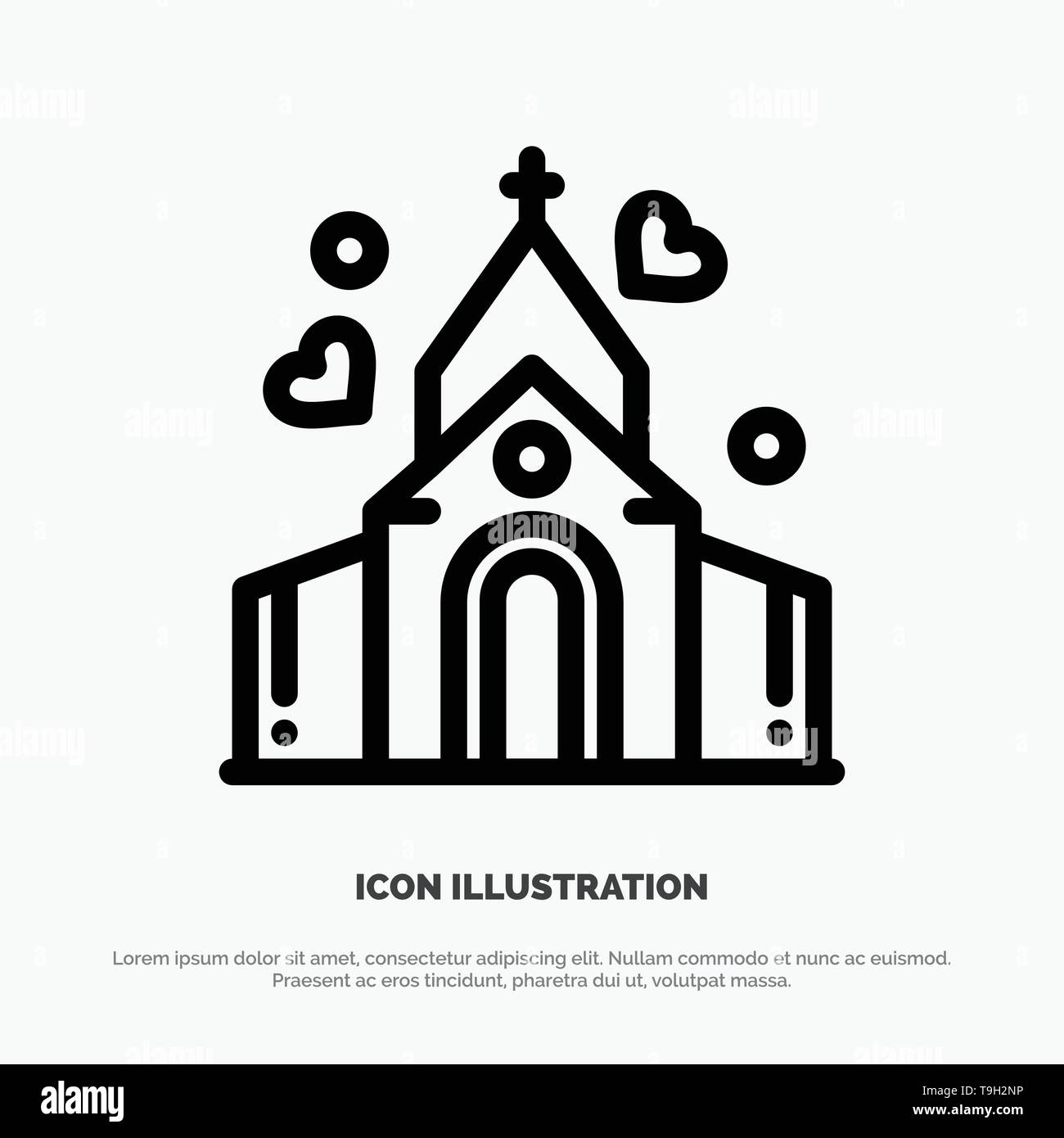 Wedding arch icon Stock Vector Images - Alamy