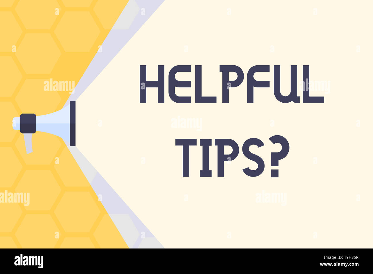 Text sign showing Helpful Tips Question. Business photo text secret ...