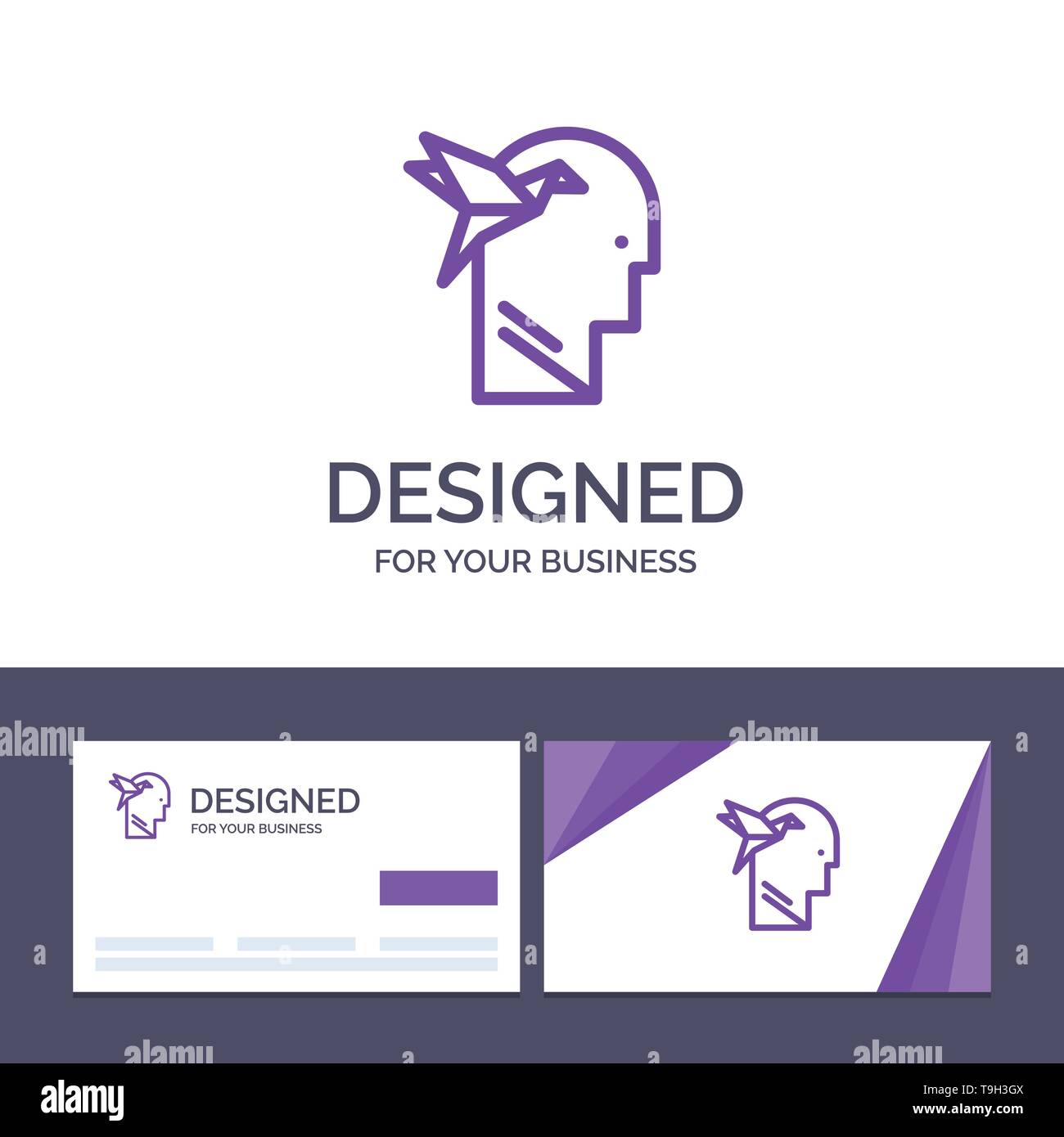 Creative Business Card and Logo template Imagination Form, Imagination,  Head, Brian Vector Illustration Stock Vector Image & Art - Alamy
