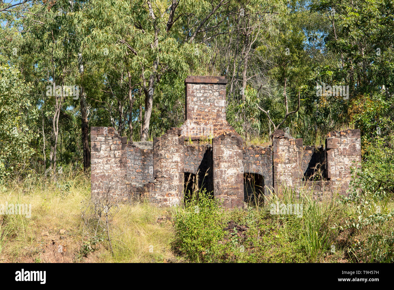 Ruins of Hospital, Victoria Settlement, Cobourg Peninsula Stock Photo