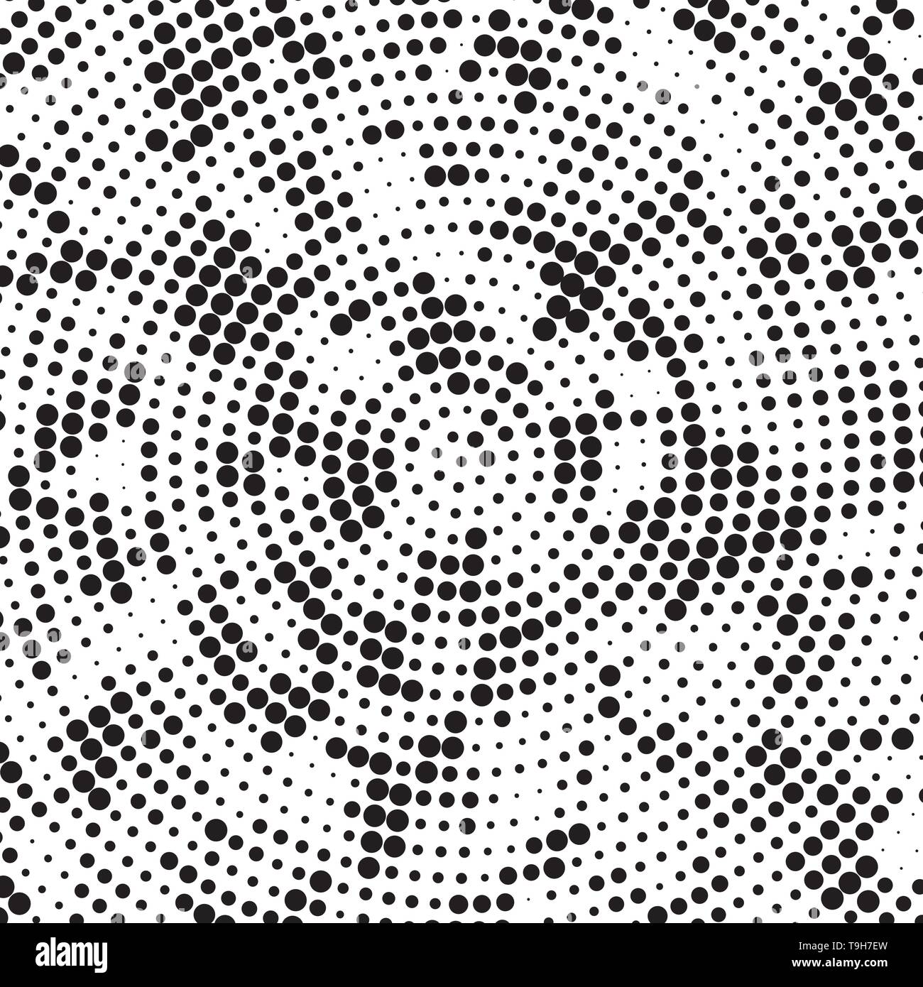 Geometric Circle 8x10 FT Photo Backdrops,Spiraling Rotary Circle Turning to Polka Dots Concentric Grid Lines Tile Background for Child Baby Shower Photo Vinyl Studio Prop Photobooth Photoshoot