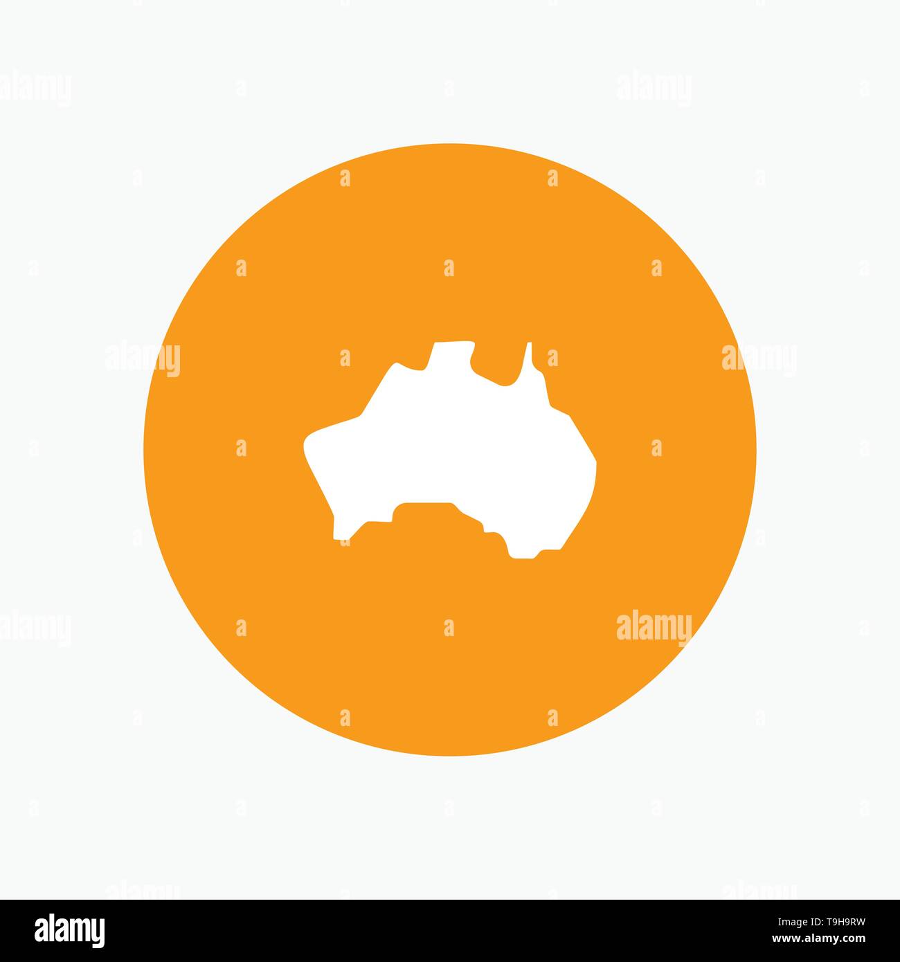 Australian, Country, Location, Map, Travel Stock Vector