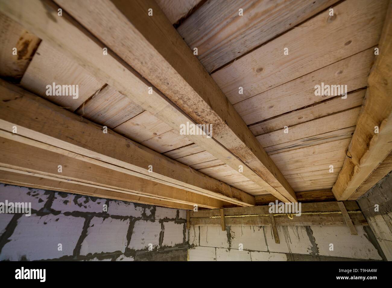 Close Up Detail Of House Room Interior Under Construction