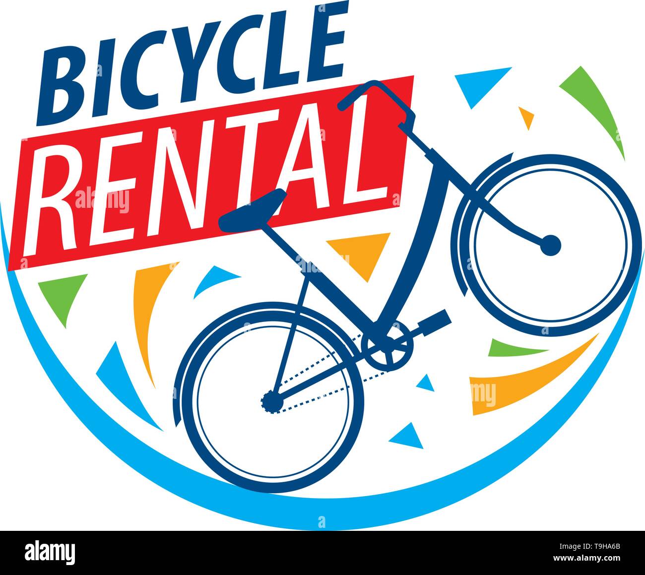 Logo for Bicycle rental. Vector illustration on white background Stock Vector Image & Art Alamy
