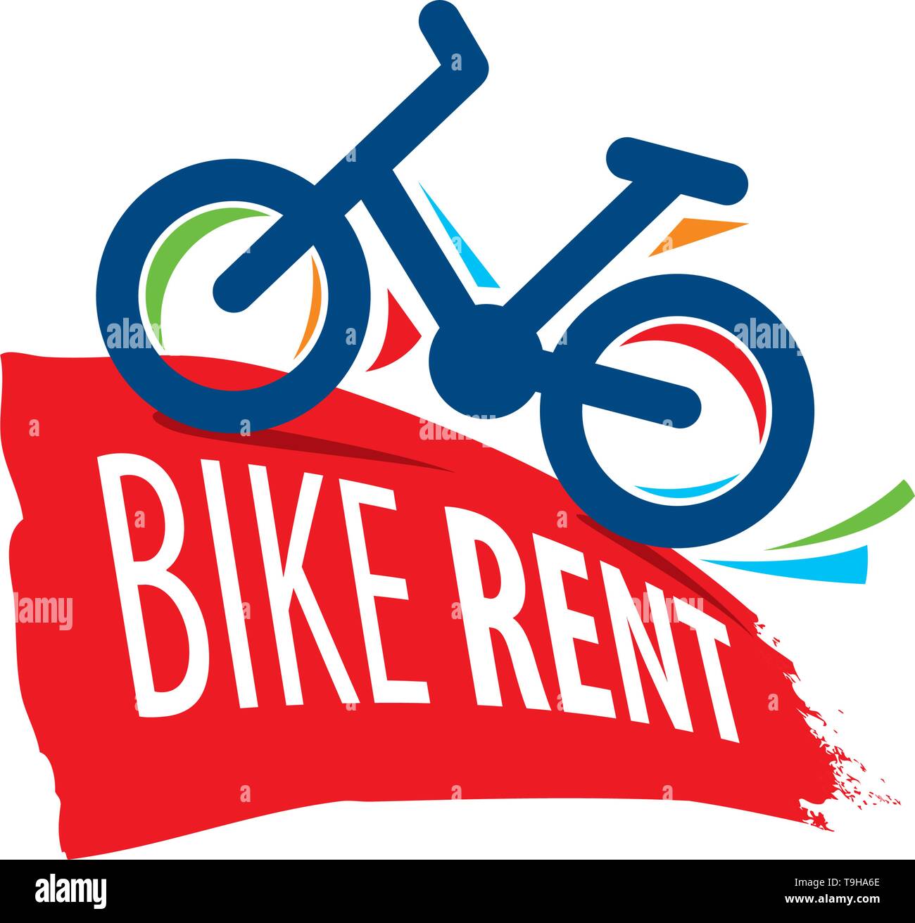 Logo for Bicycle rental. Vector illustration on white background Stock Vector Image & Art Alamy