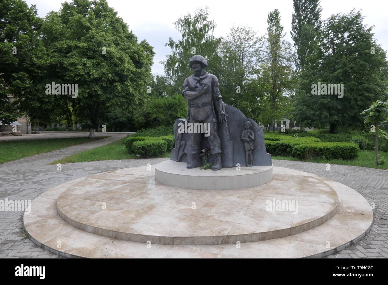 BENDER, TRANSNISTRIA - MAY 9, 2018: Monument for the russian soldiers in Bendery Stock Photo