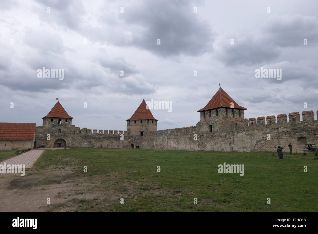 The Bender Fortress (Tighina) from inside, Transnistria Stock Photo