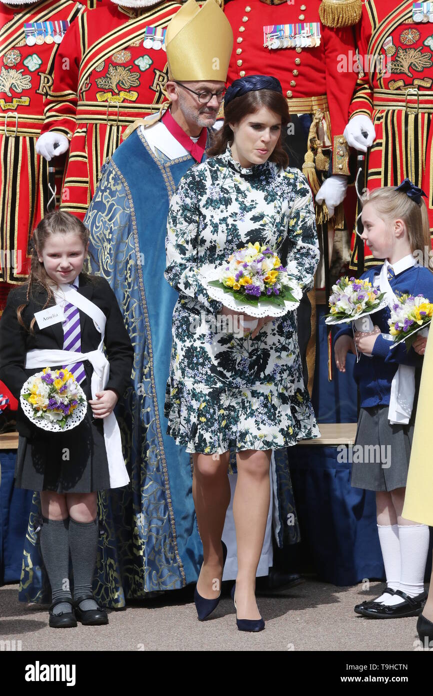 Queen Elizabeth II and Princess Eugenie attend the Royal Maundy Service