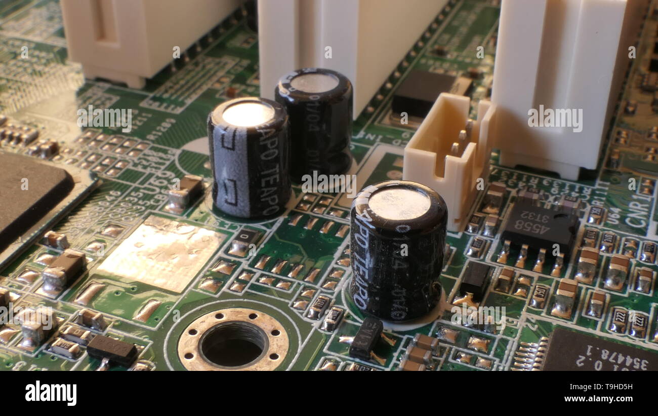 Resistors, capacitors and other electronic components plated on a