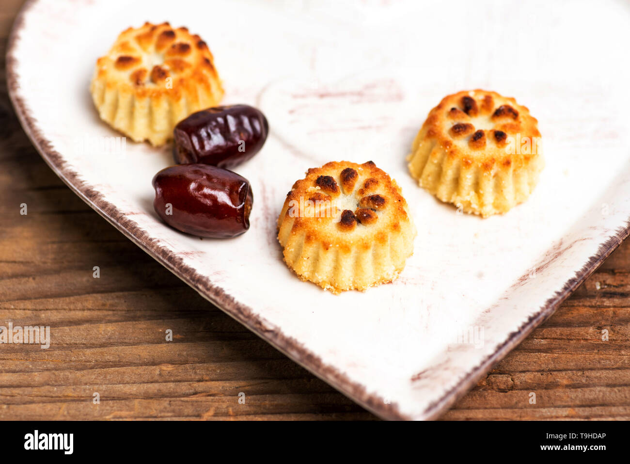 Arabic cookies with dates on a plate Stock Photo Alamy