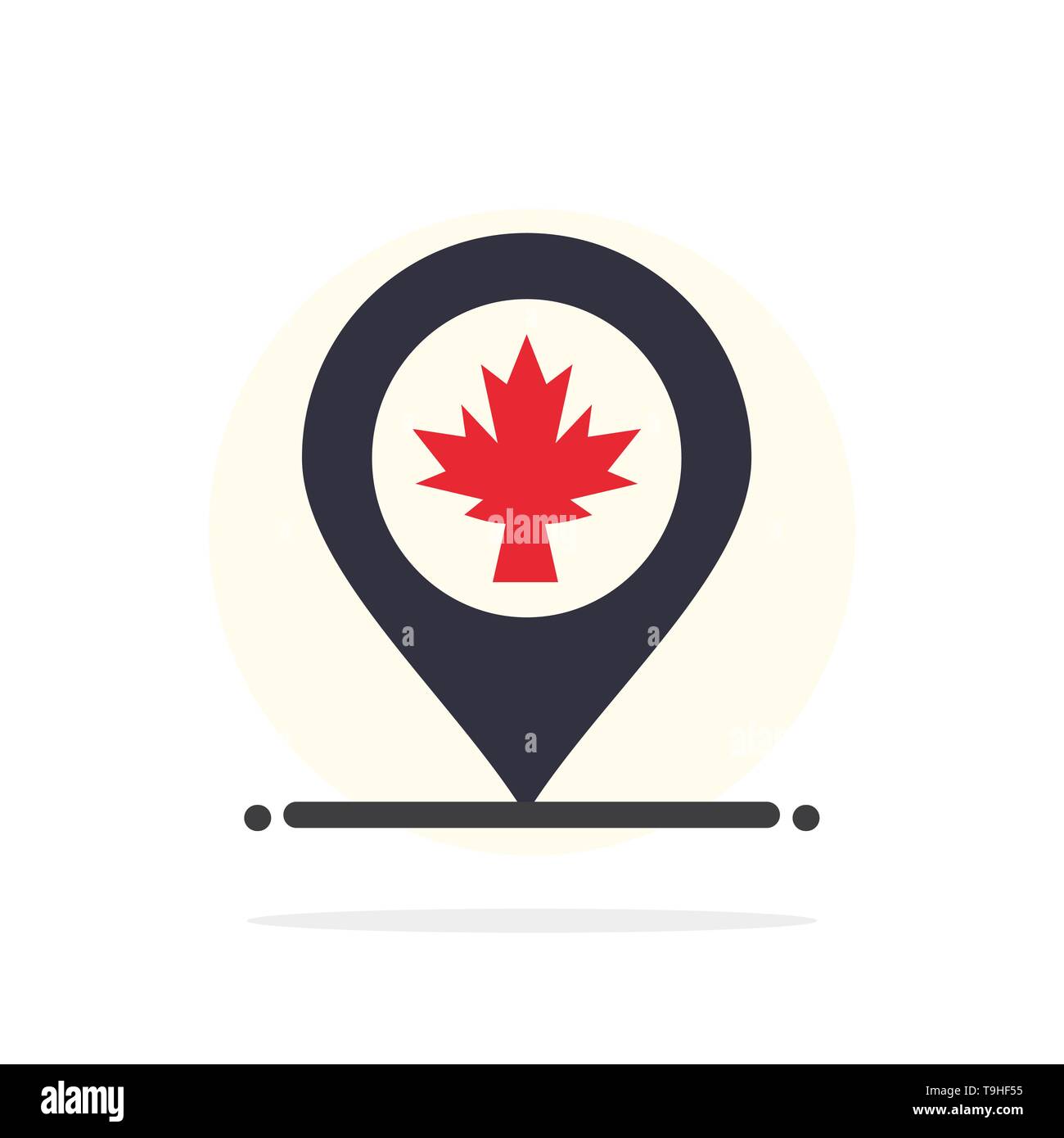 Canada united state boundary Stock Vector Images - Alamy