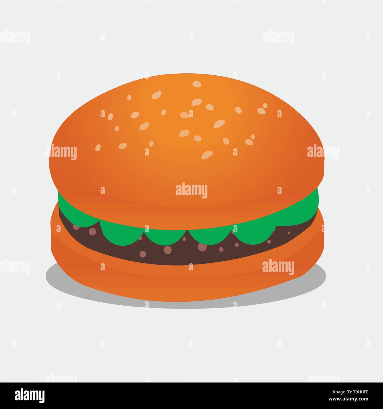 burger vector symbol illustration Stock Vector