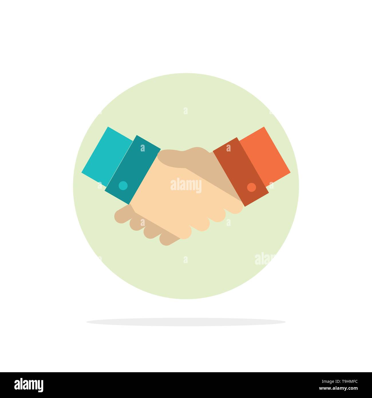 Premium Vector  Handshake vector flat icon isolated hand shake emoji  illustration