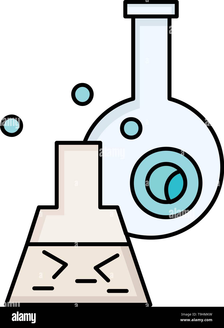 Beaker water color Stock Vector Images - Alamy