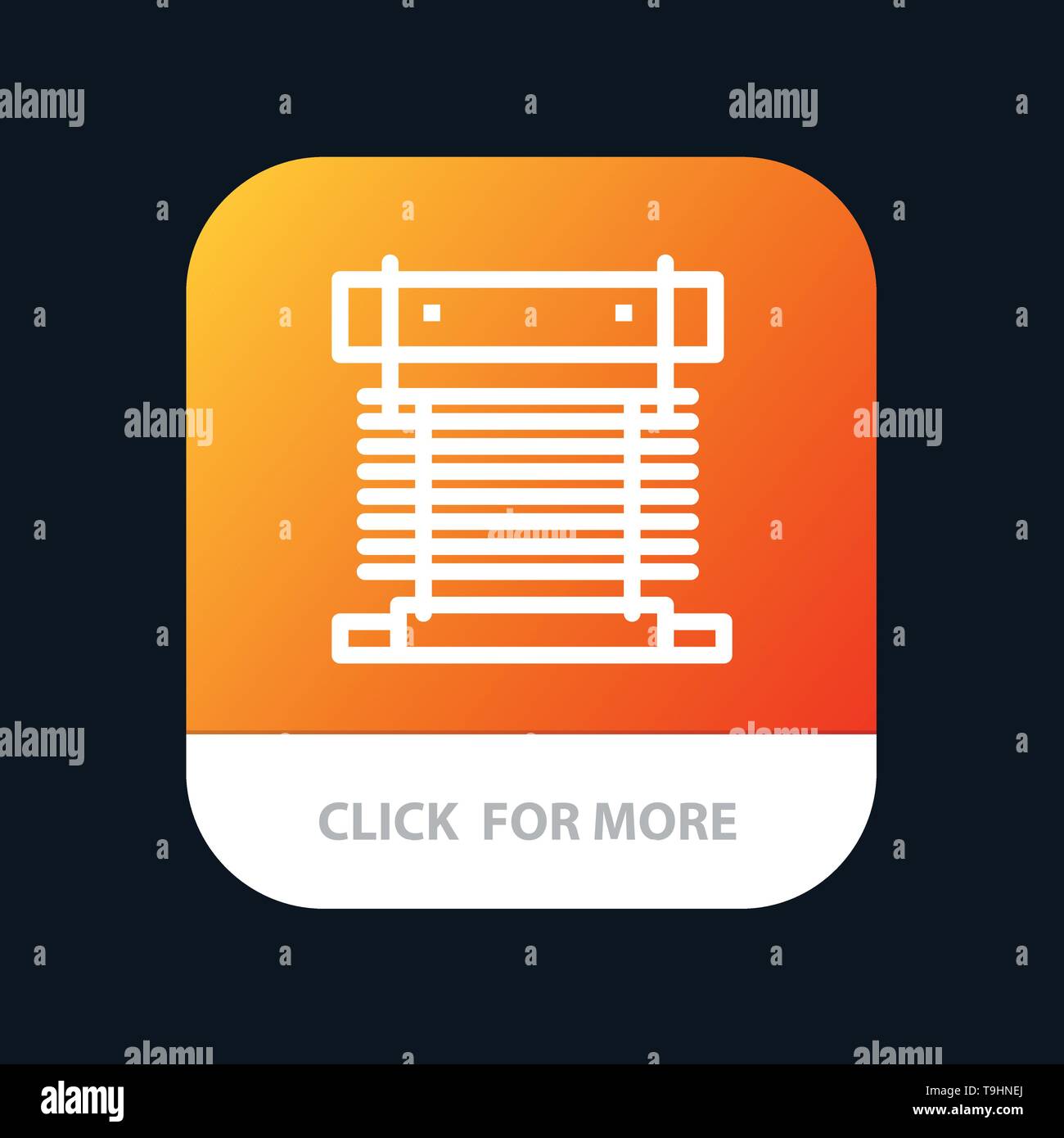 Computer, Cooler, Cooling, Cpu, Fan Mobile App Button. Android and IOS Line  Version Stock Vector Image & Art - Alamy
