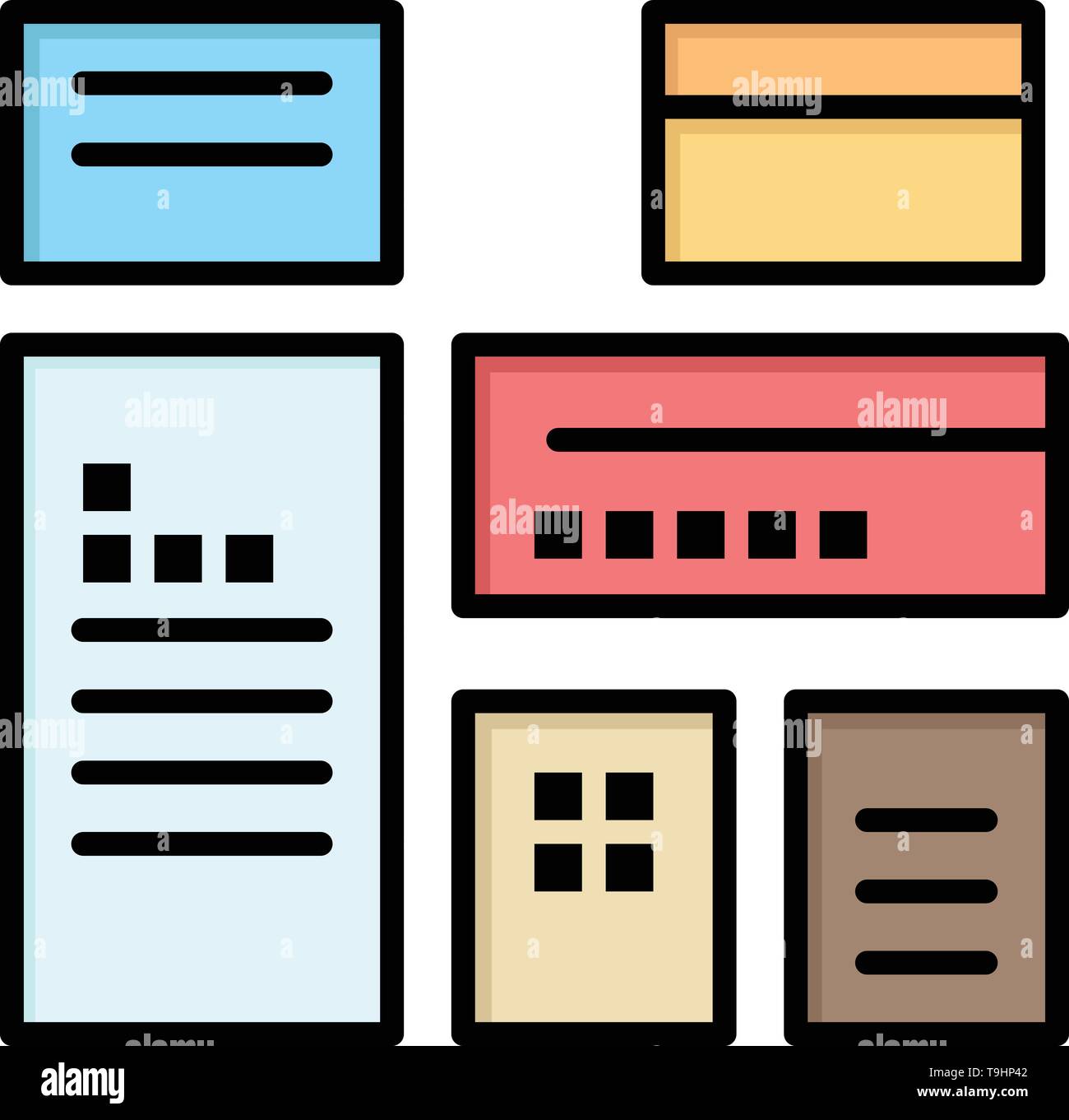 Native Advertising Native Advertising Marketing Flat Color Icon