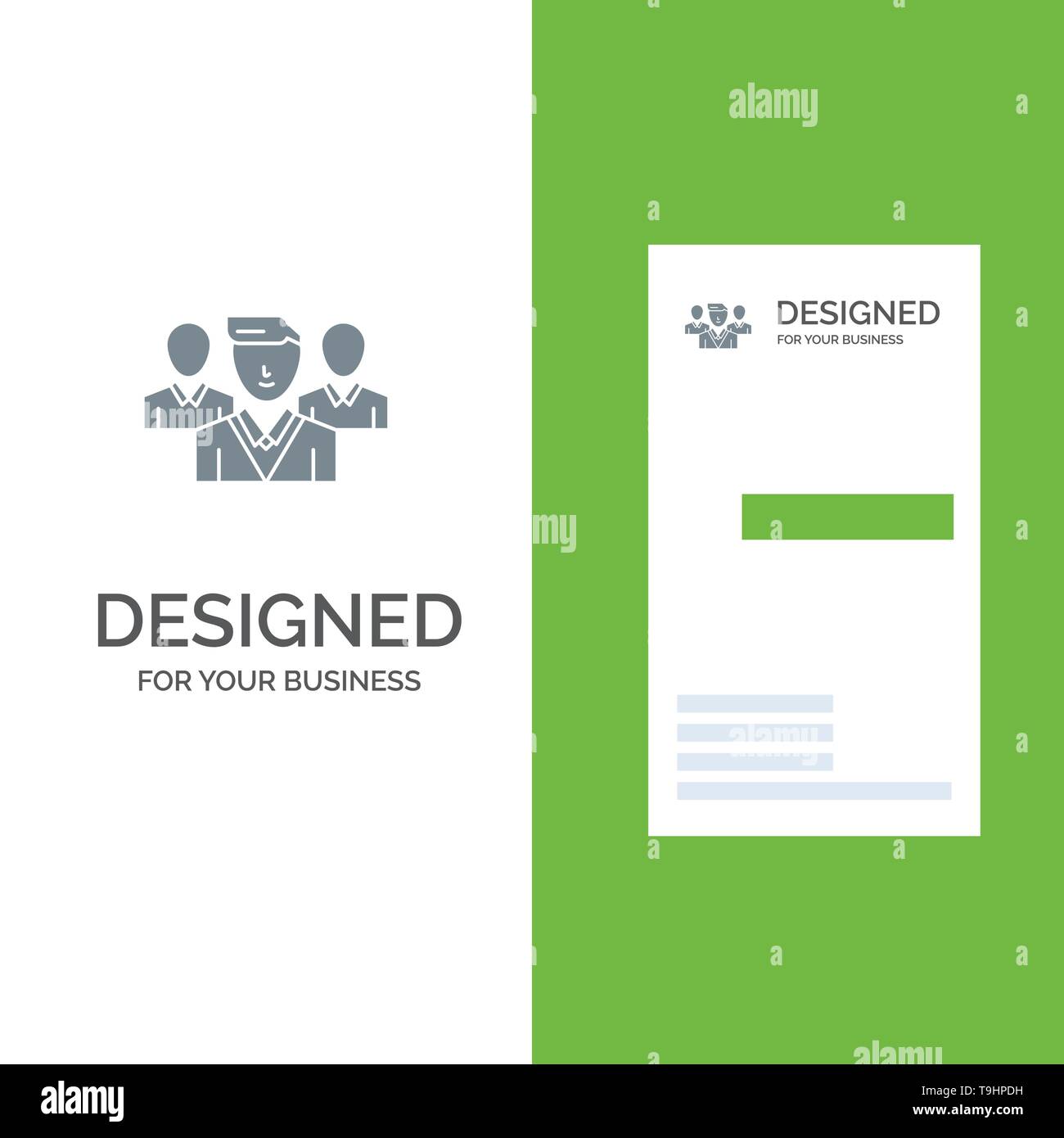 Staff, Security, Friend zone, Gang Grey Logo Design and Business Card