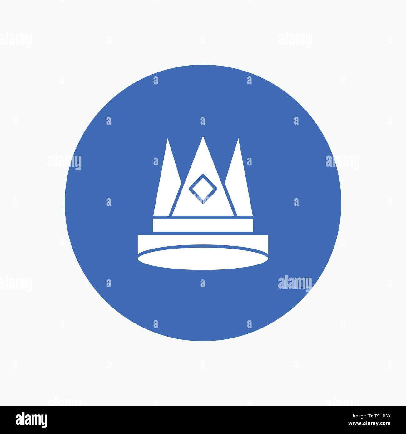 Crown, King, Empire, First, Position, Achievement white glyph icon Stock Vector