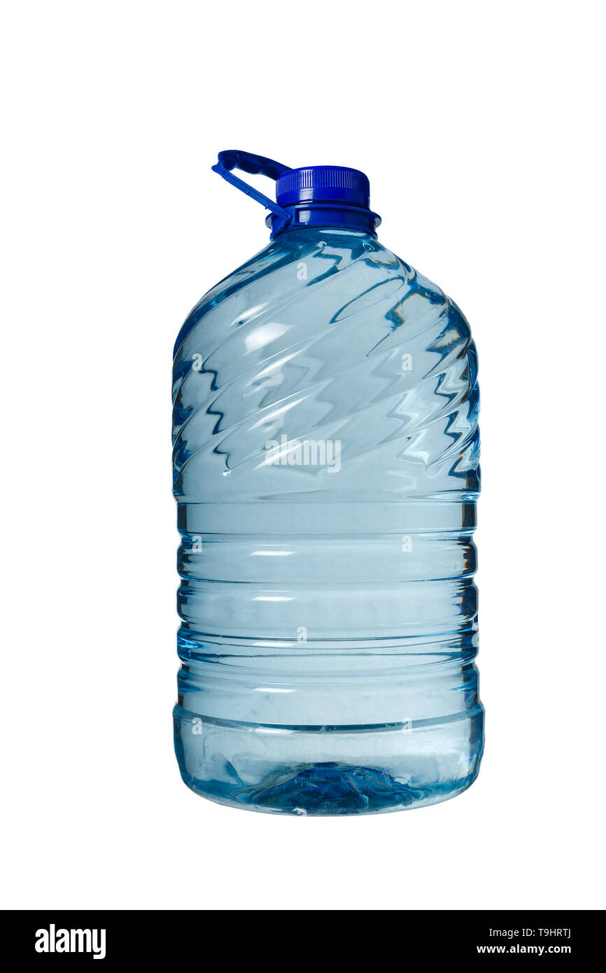 Big bottle of water isolated, white background, Five liters. Stock Photo