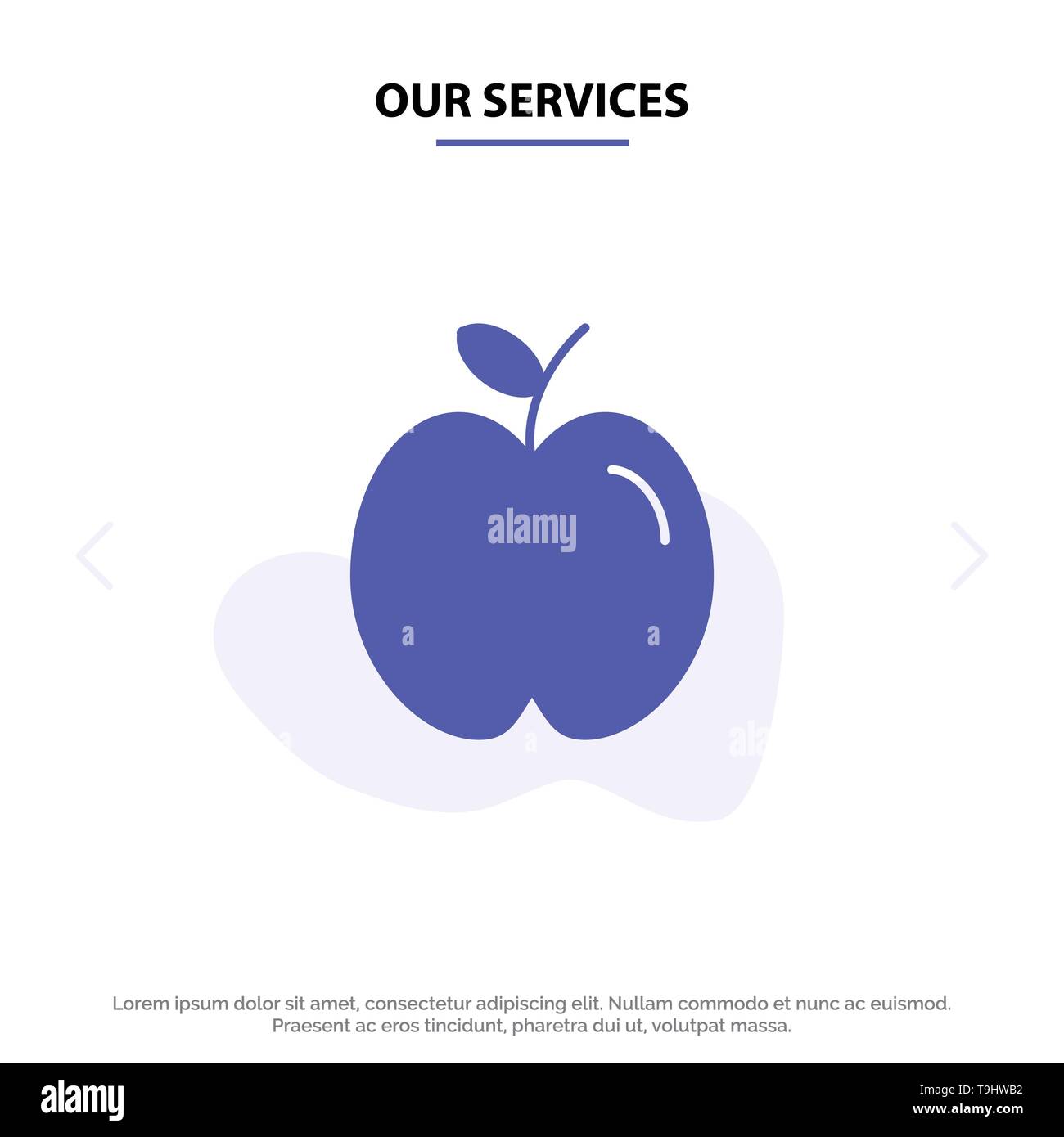 Our Services Apple Education School Study Solid Glyph Icon Web