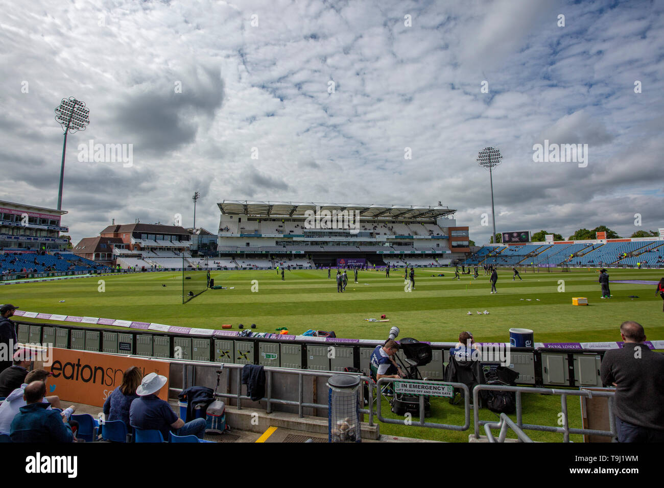 Leeds, UK. 19th May, 2019. A general view of the new Emerald Stand at Hedingley during the 5th Royal London One Day International match between England and Pakistan at Emerald Headingley Stadium, Leeds on Sunday 19th May 2019. Credit: MI News & Sport /Alamy Live News Stock Photo