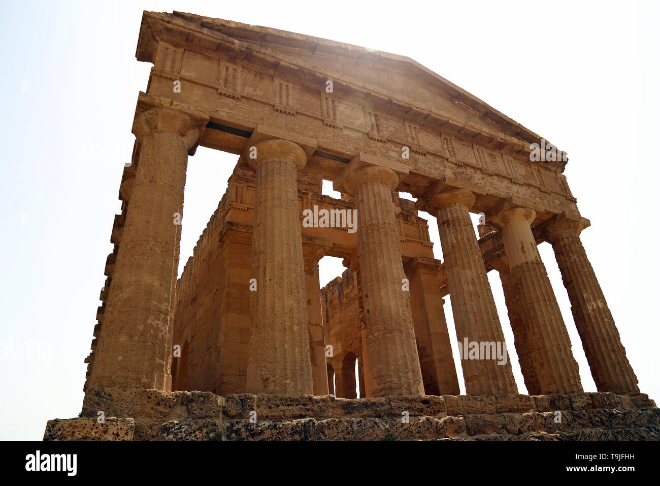 Temple of Concord Valley of the Temples Stock Photo Alamy