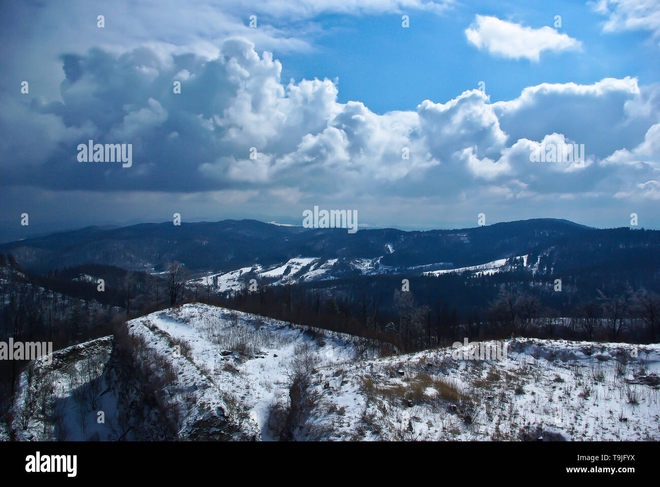 Srebrna Gora stronghold Stock Photo