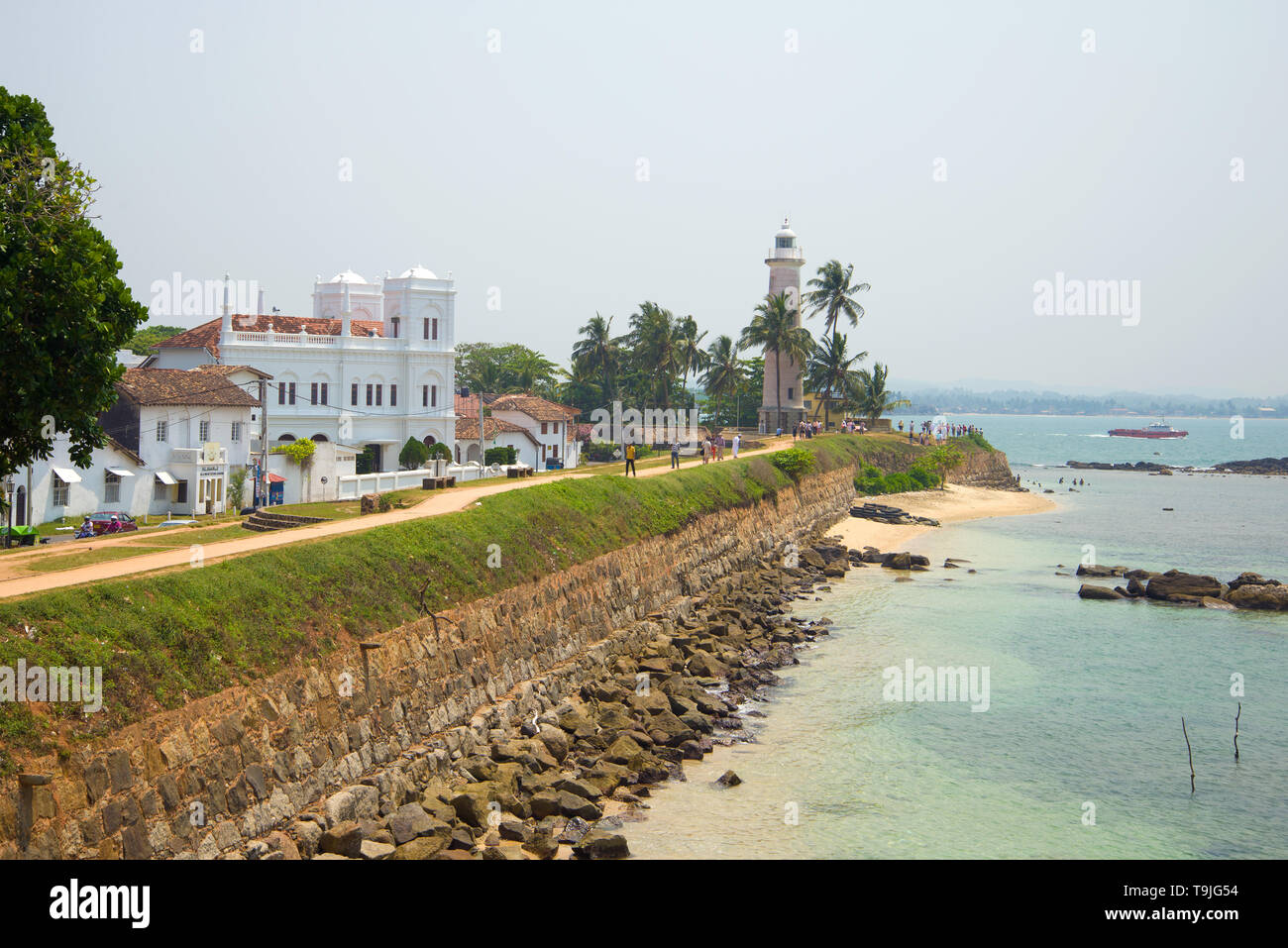 GALLE, SRI LANKA - MARCH 227, 2015: Old Town on a sunny afternoon Stock Photo