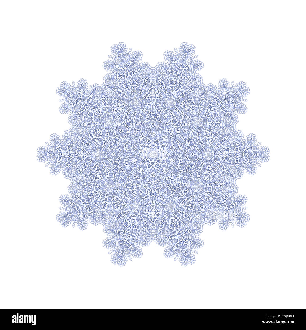 Abstract shape in the form of snowflake Stock Photo - Alamy