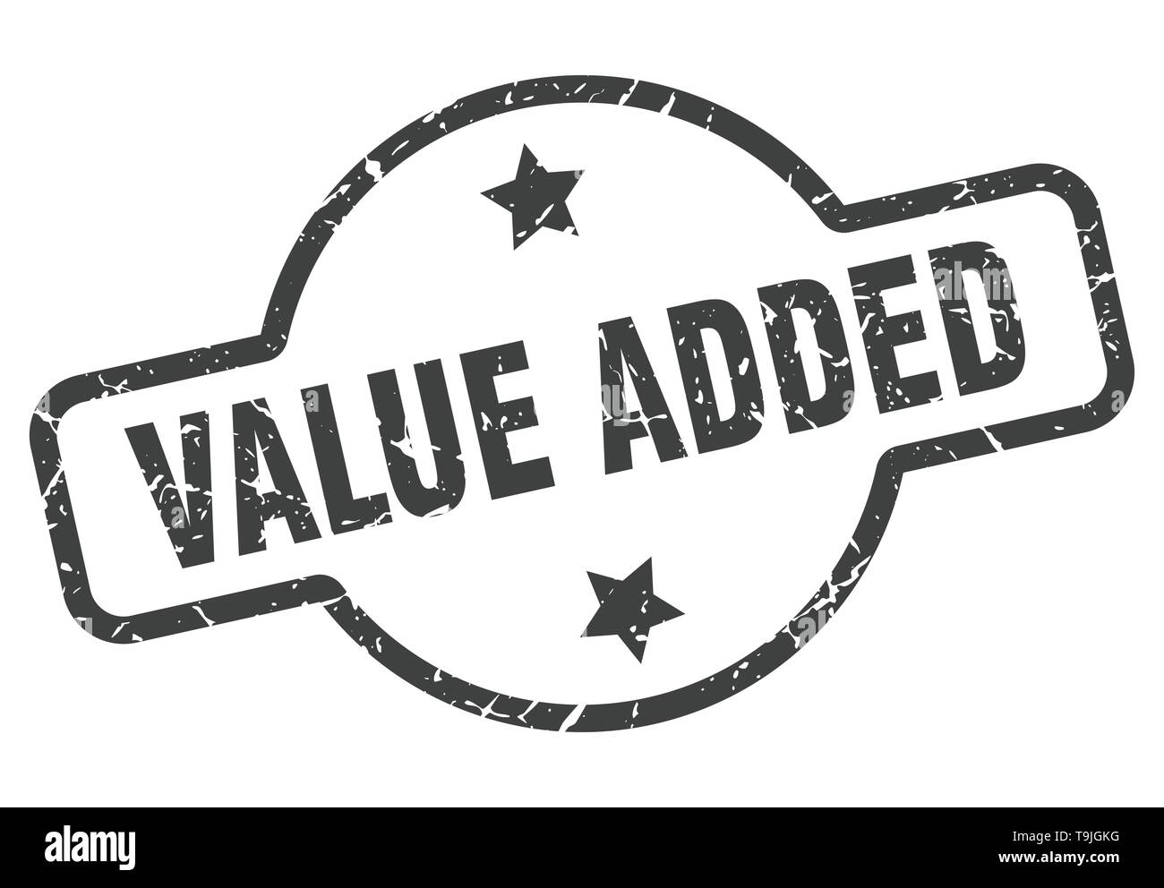 value added vintage round isolated stamp Stock Vector Image & Art - Alamy