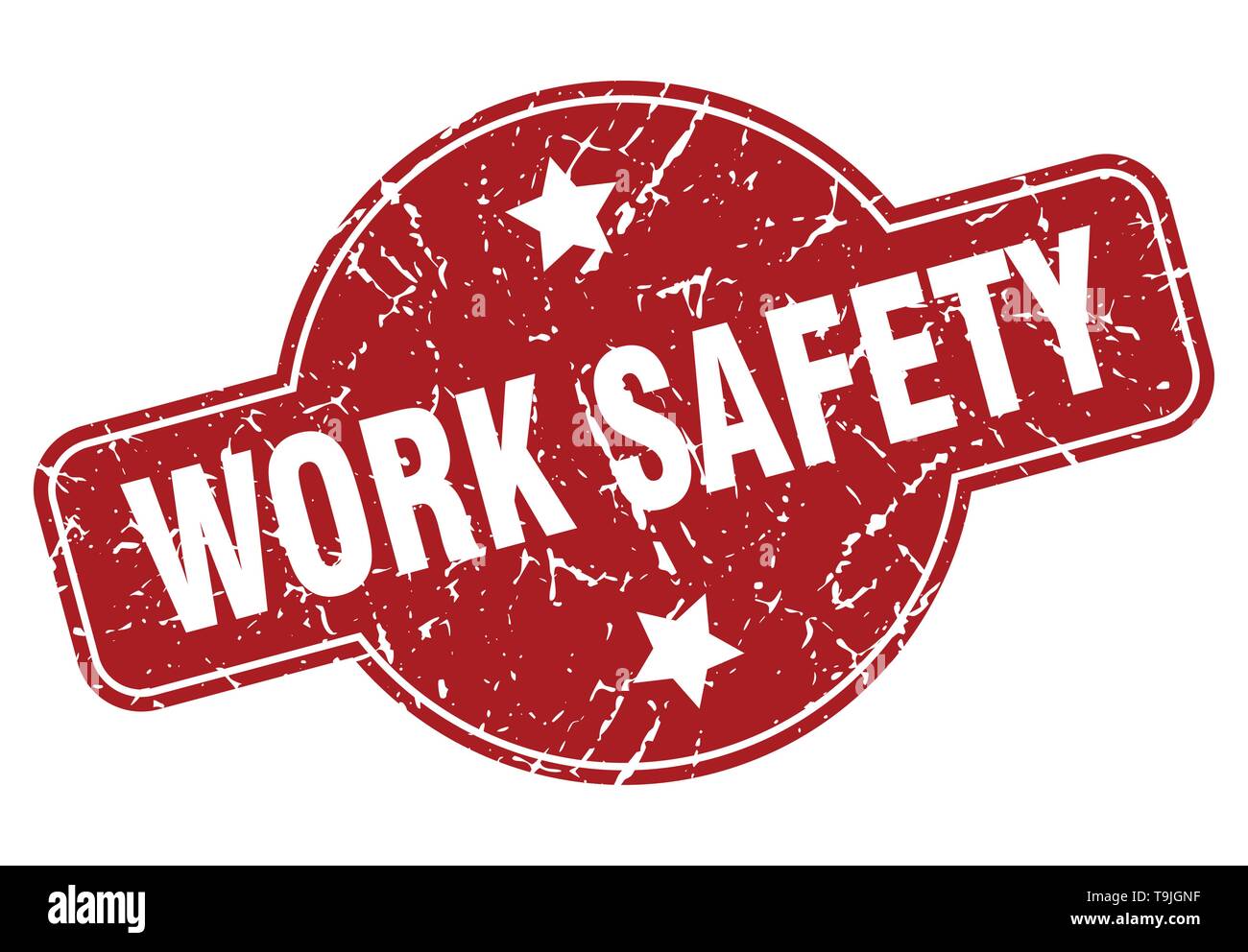 work safety vintage stamp. work safety sign Stock Vector Image & Art ...