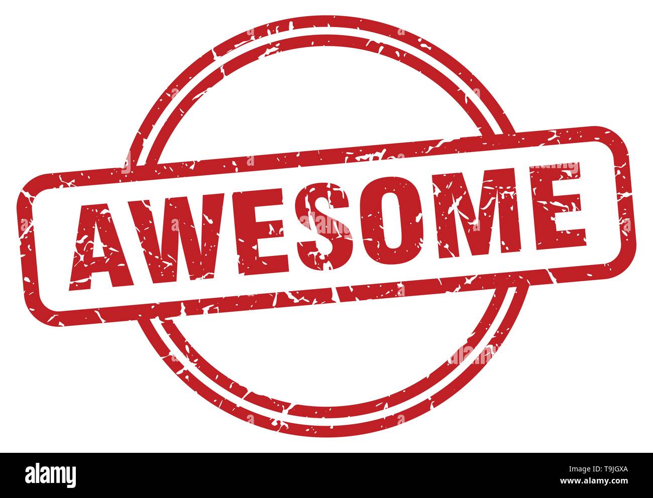 awesome round vintage grunge stamp Stock Vector Image & Art - Alamy