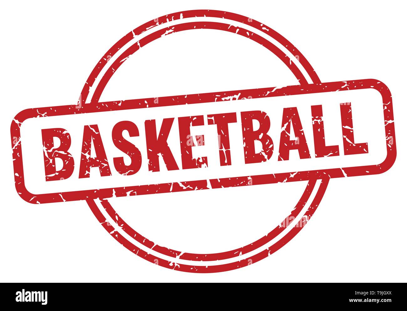 basketball round vintage grunge stamp Stock Vector Image & Art - Alamy