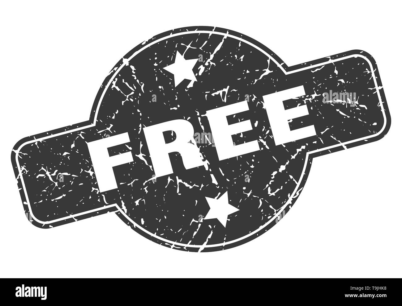 free round grunge isolated stamp Stock Vector Image & Art - Alamy