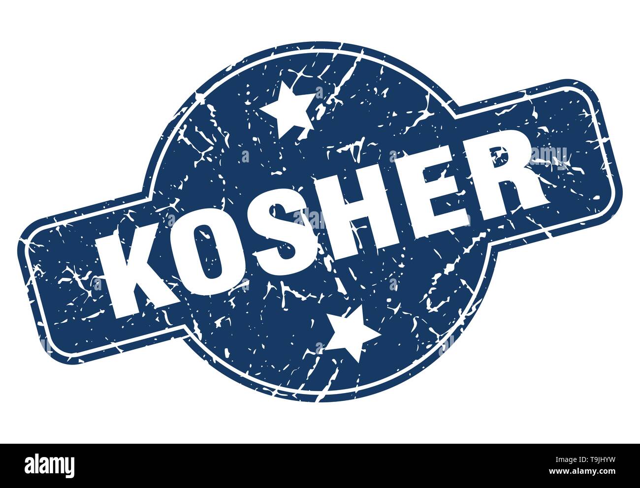 kosher vintage round isolated stamp Stock Vector Image & Art - Alamy