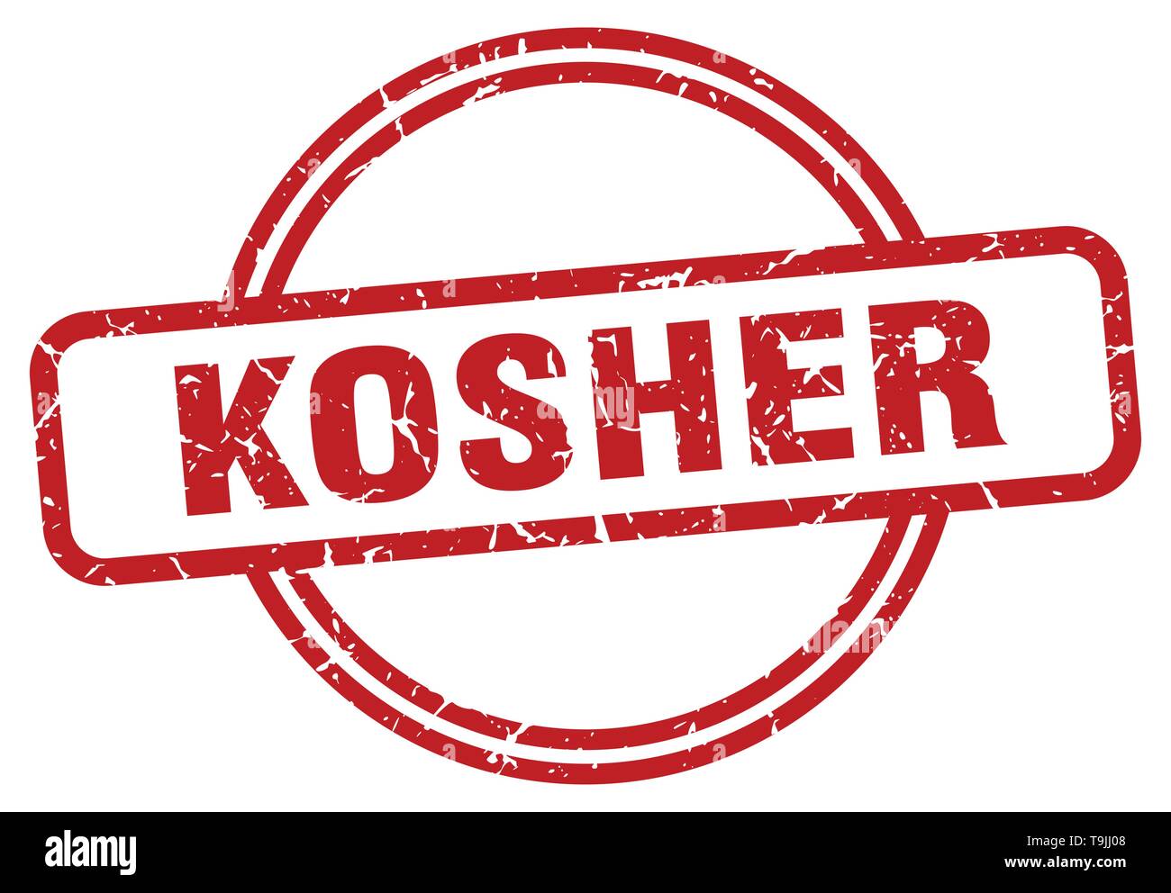 kosher round vintage grunge stamp Stock Vector Image & Art - Alamy
