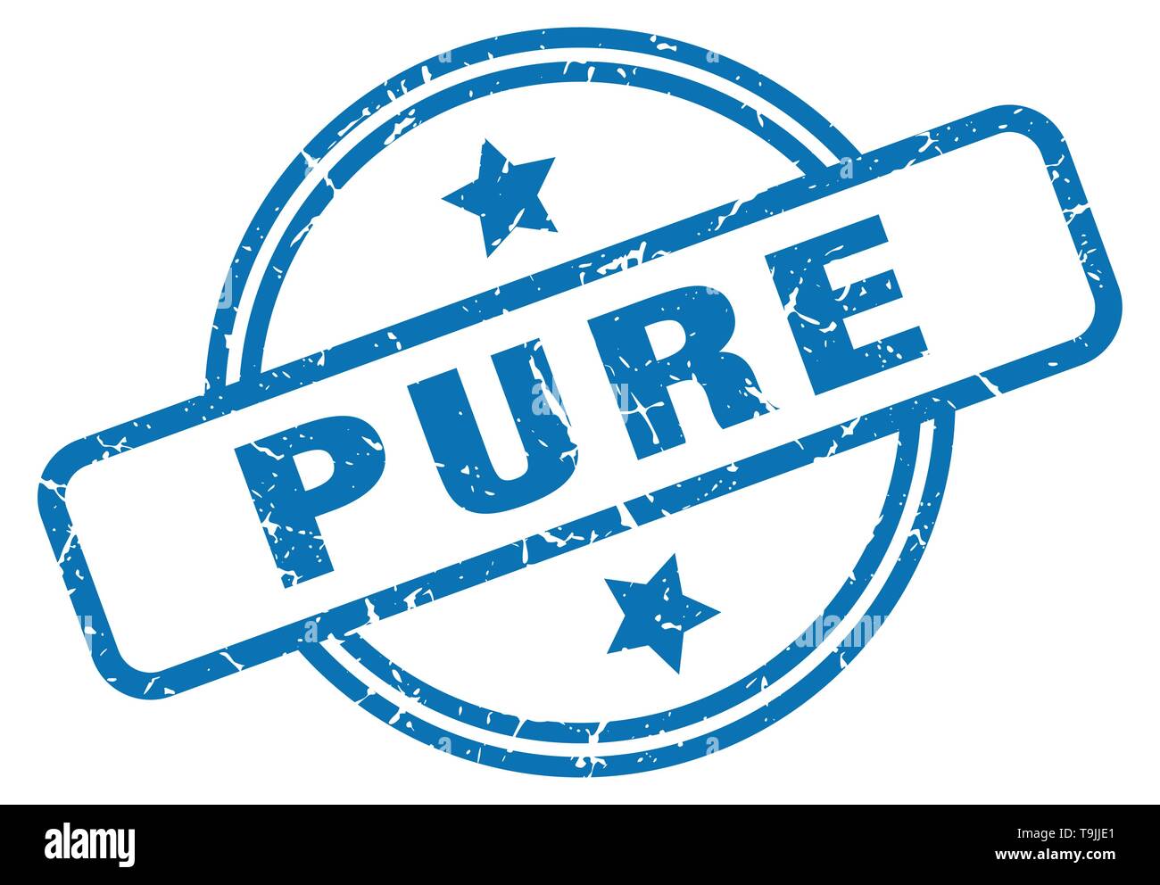 pure round vintage grunge stamp Stock Vector Image & Art - Alamy