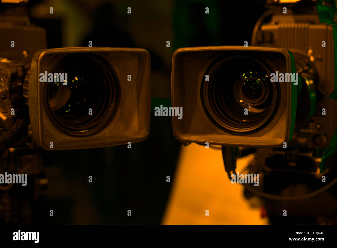 Television cameras in TV studio Stock Photo Alamy