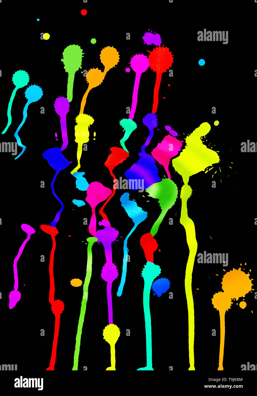 rainbow with black background on Black Background Rainbow Ink Splat High Resolution Stock Photography And Images Alamy