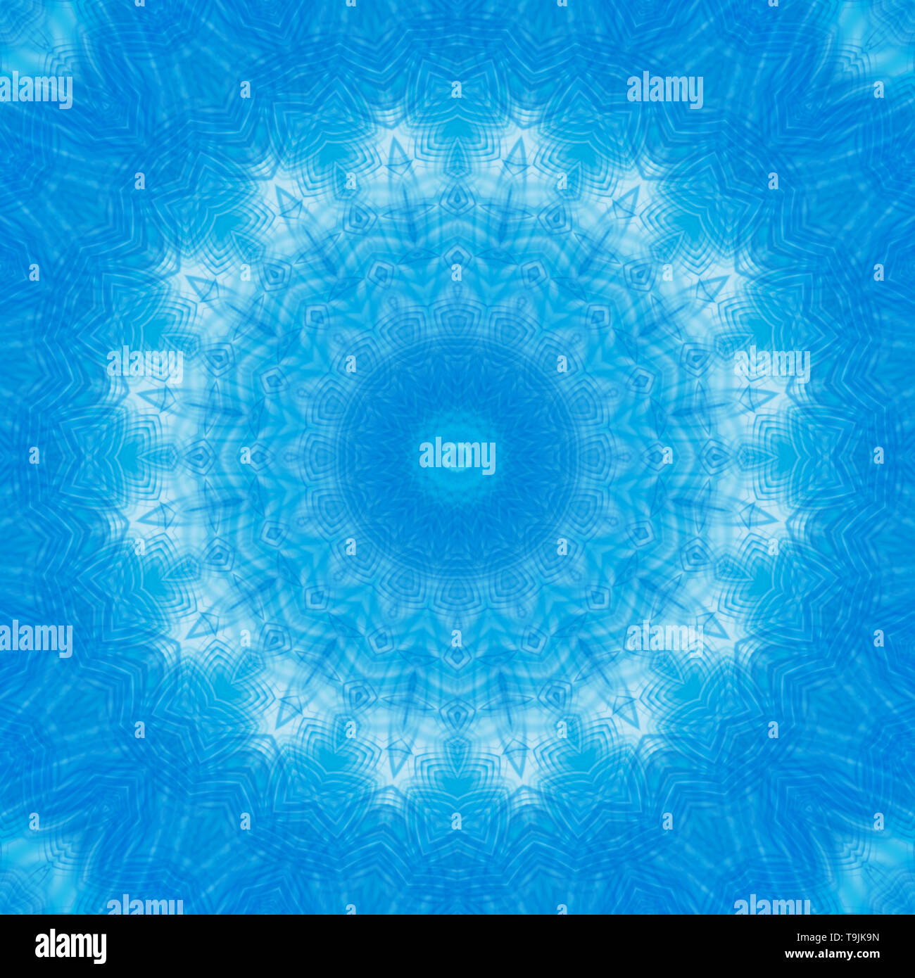 Background with blue abstract concentric pattern Stock Photo - Alamy