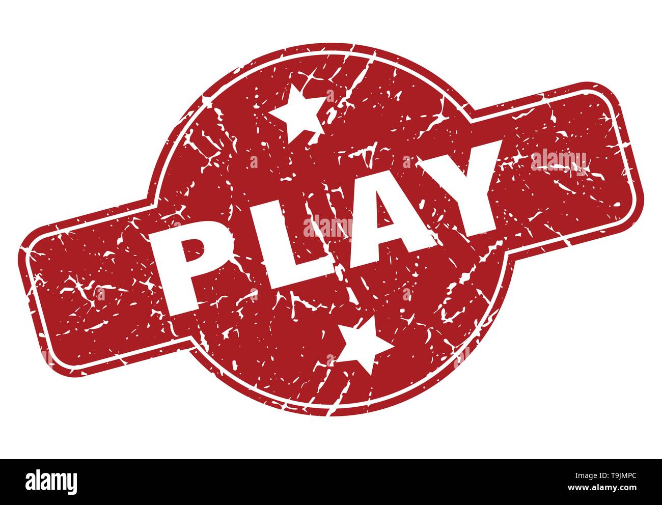 play vintage stamp. play sign Stock Vector Image & Art - Alamy