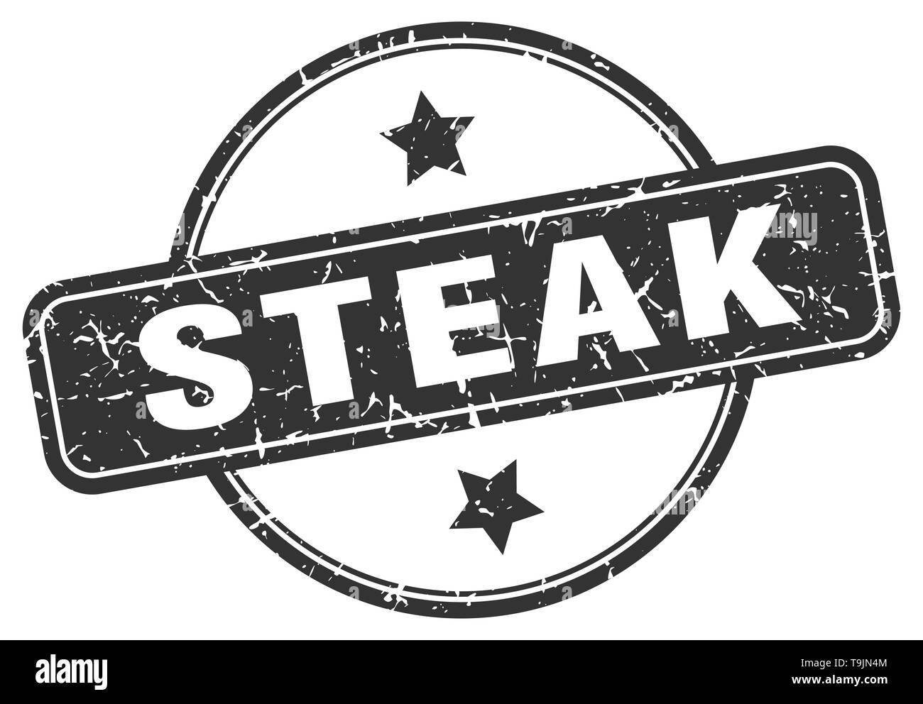 steak round vintage grunge stamp Stock Vector Image & Art - Alamy