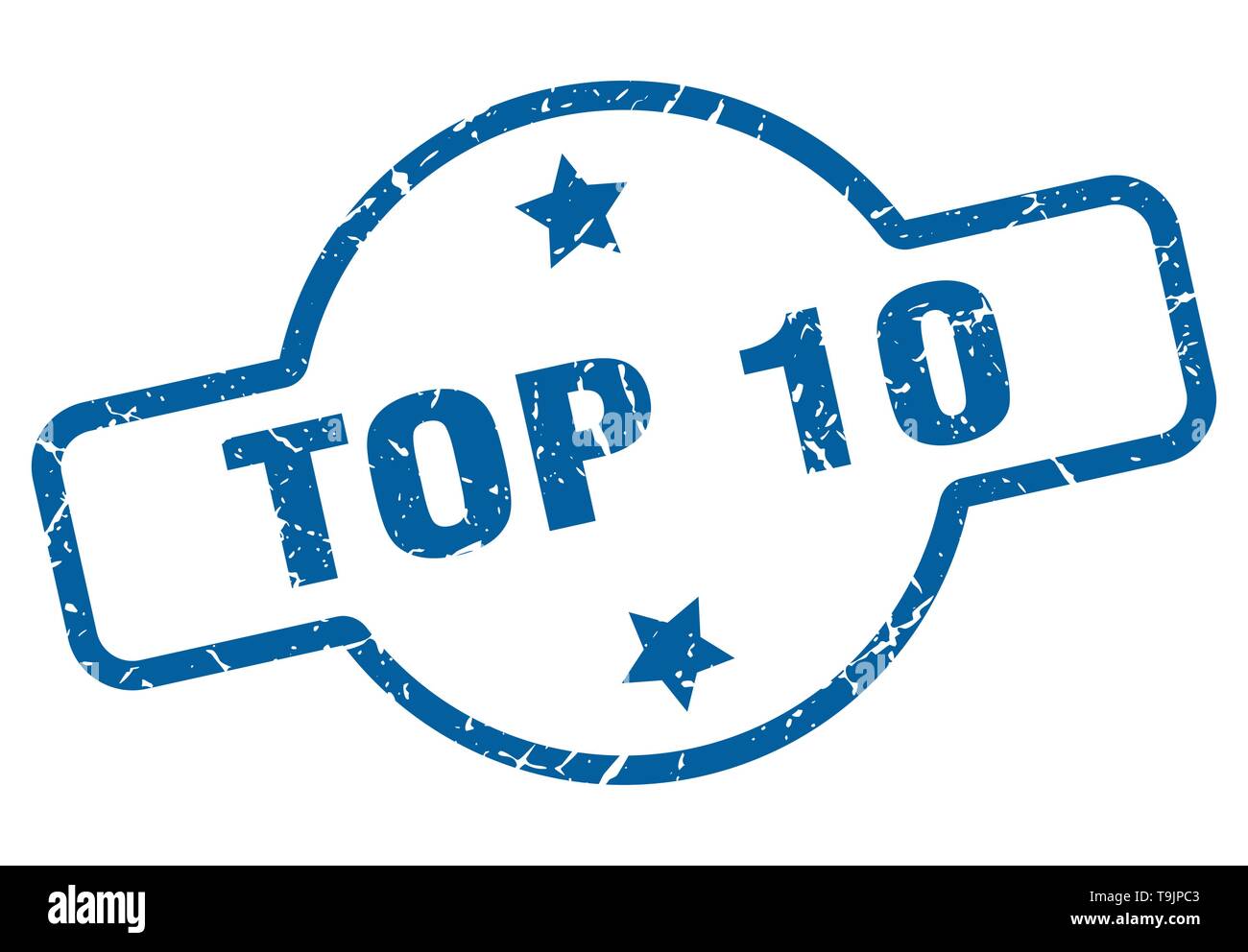 top 10 vintage stamp. top 10 sign Stock Vector Image & Art - Alamy