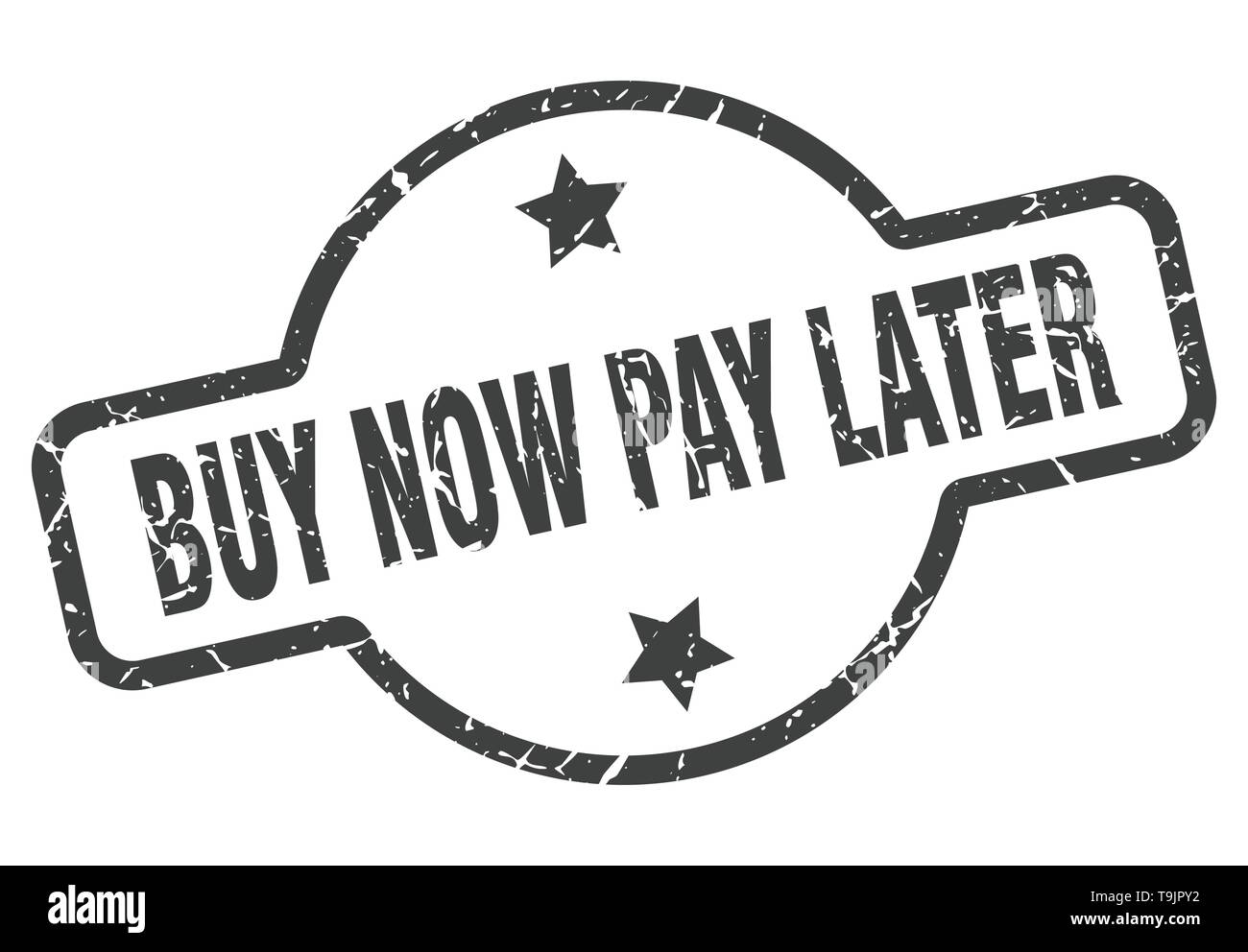 buy now pay later vintage round isolated stamp Stock Vector Image & Art