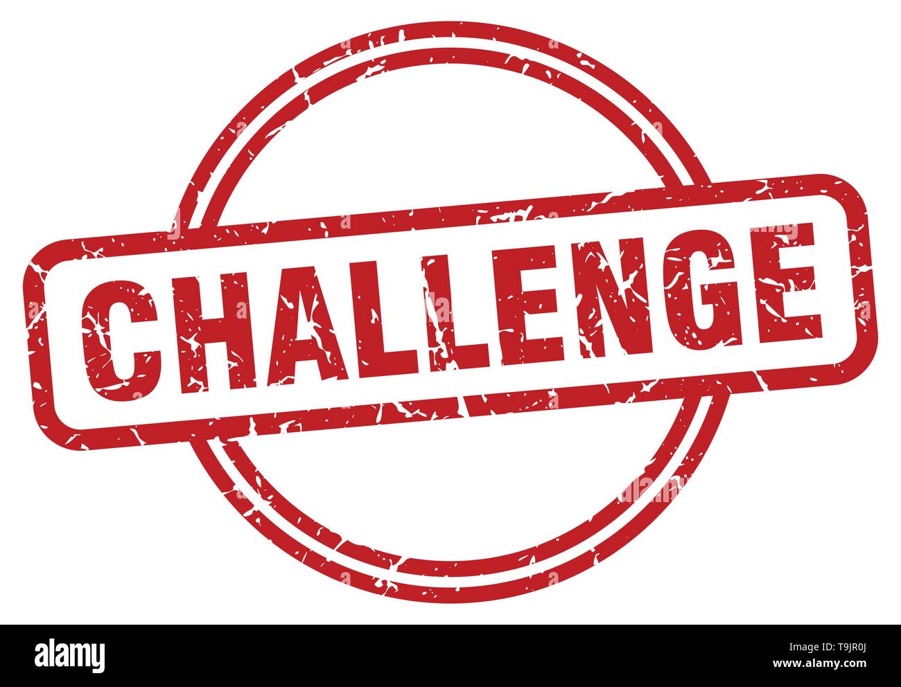 challenge round vintage grunge stamp Stock Vector Image & Art - Alamy