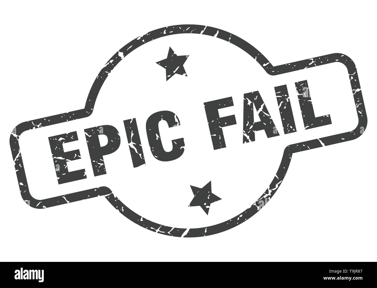 epic fail vintage round isolated stamp Stock Vector Image & Art - Alamy