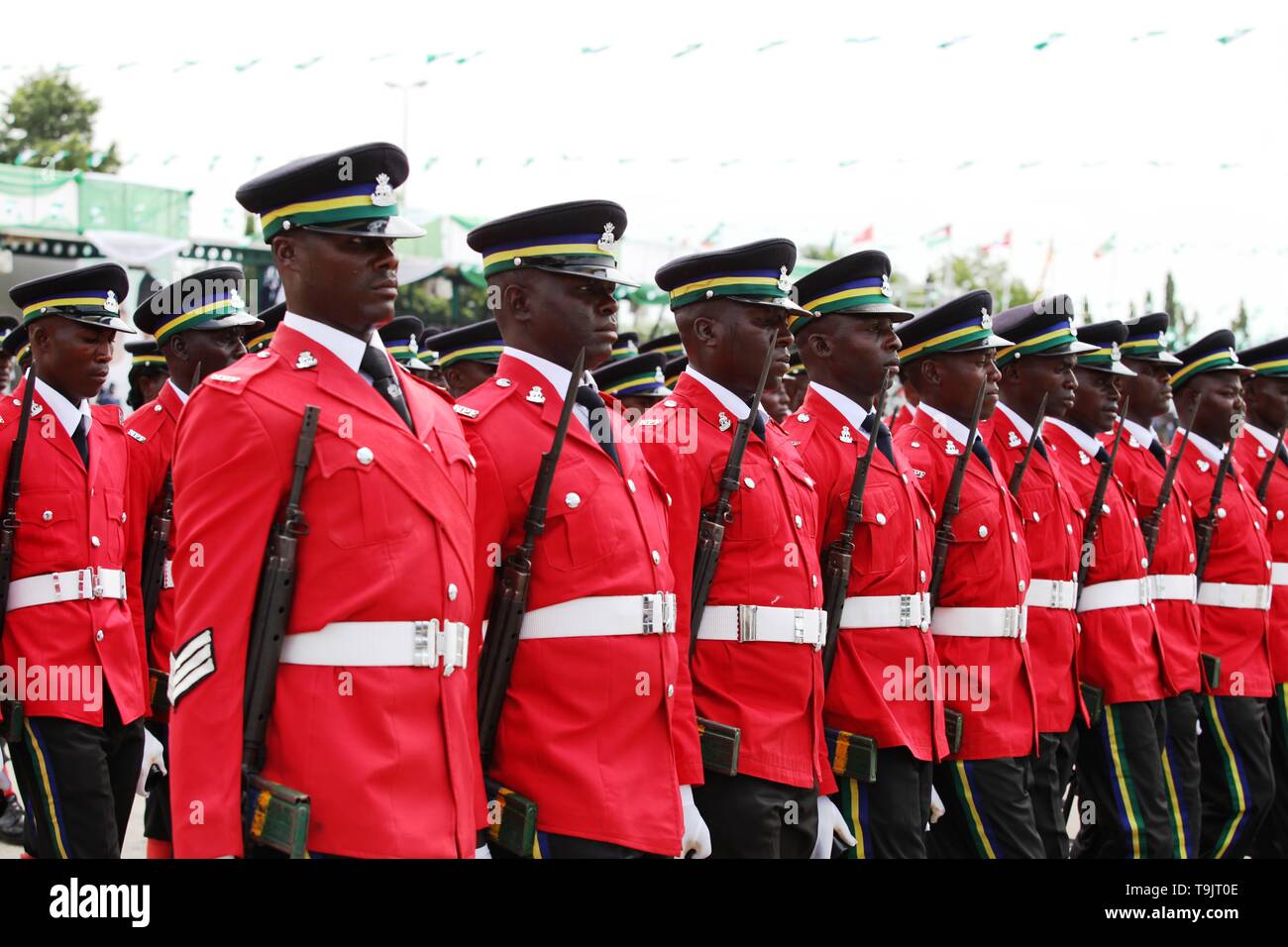 Nigeria military parades Stock Photo - Alamy